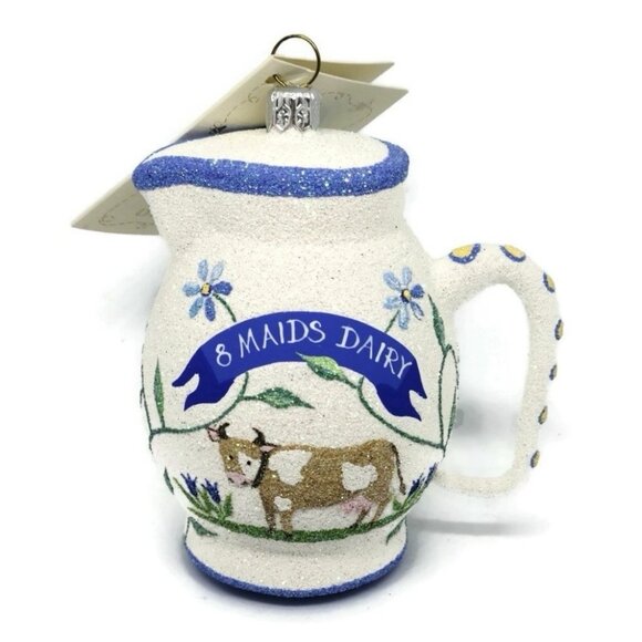 Patricia Breen Eight Maids Dairy 12 Days of Christmas Ornament 1997 3.5 inch - Picture 2 of 8